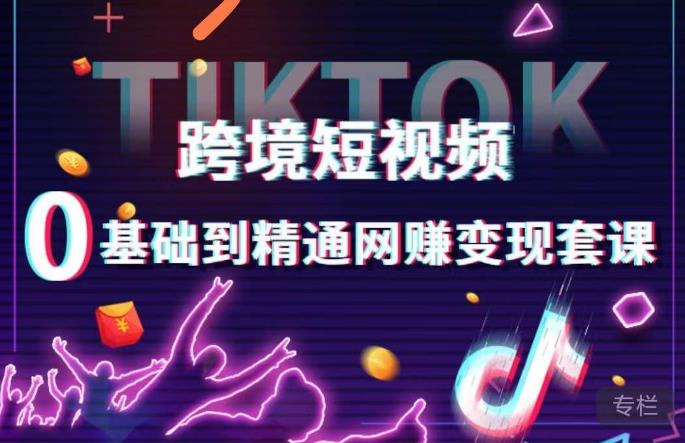 跨境短视频TIKTOK 0基础到精通网赚变现套课，跨境短视频独立站带货变现技巧-小柒笔记