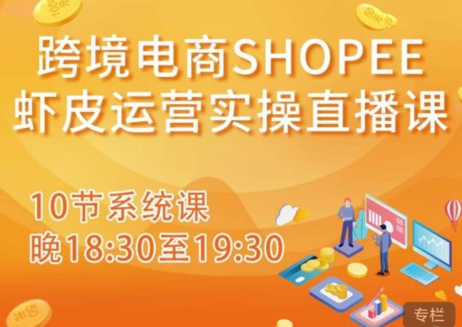 跨境电商Shopee虾皮运营实操直播课，从零开始学，入门到精通（10节系统课）-小柒笔记