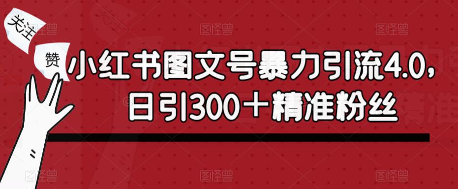 小红书图文号暴力引流4.0，日引300＋精准粉丝【揭秘】-小柒笔记