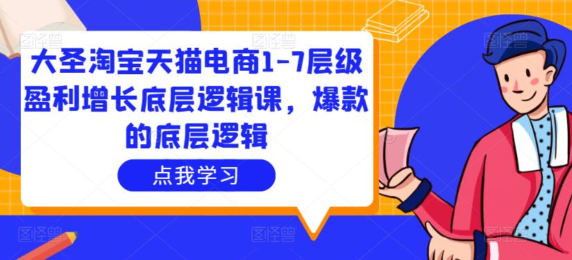 大圣淘宝天猫电商1-7层级盈利增长底层逻辑课，爆款的底层逻辑-小柒笔记