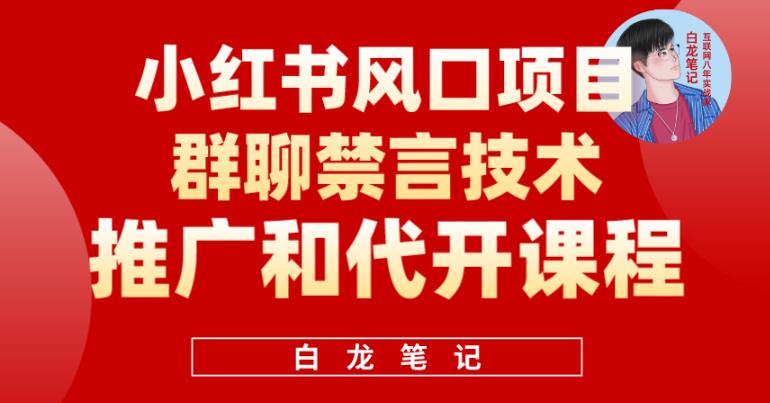 小红书风口项目日入300+，小红书群聊禁言技术代开项目，适合新手操作-小柒笔记