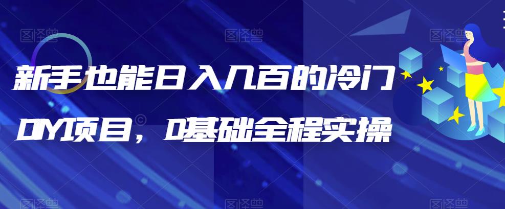 新手也能日入几百的冷门DIY项目，0基础全程实操【揭秘】-小柒笔记