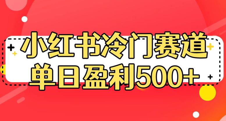 小红书冷门赛道，单日盈利500+【揭秘】-小柒笔记