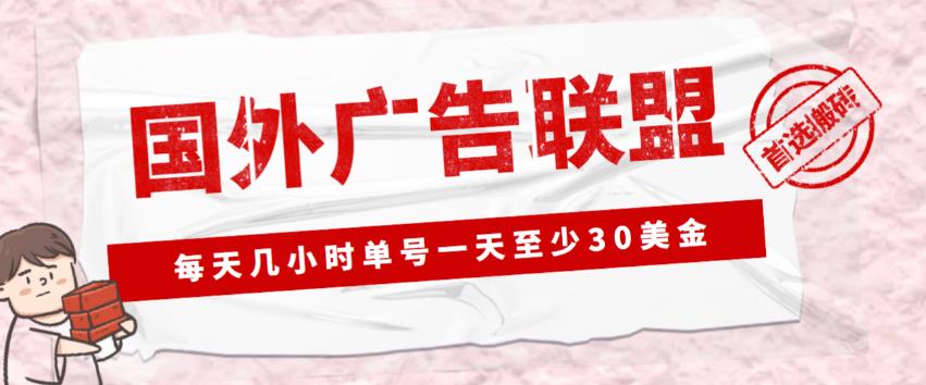 外面收费1980的最新国外LEAD广告联盟搬砖项目，单号一天至少30美金【详细玩法教程】-小柒笔记