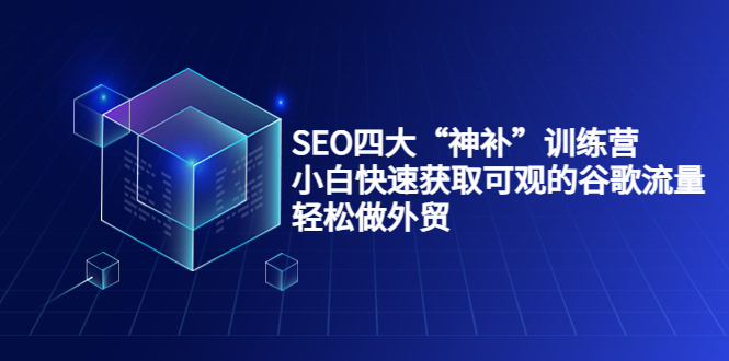 SEO四大“神补”训练营，小白快速获取可观的谷歌流量，轻松做外贸-小柒笔记