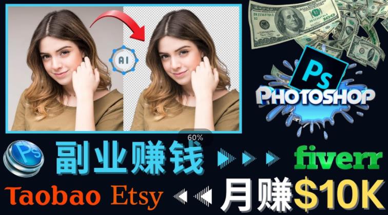 掌握PS修图技能，月赚5000美元以上–利用Adobe Photoshop赚钱的3种途径-小柒笔记