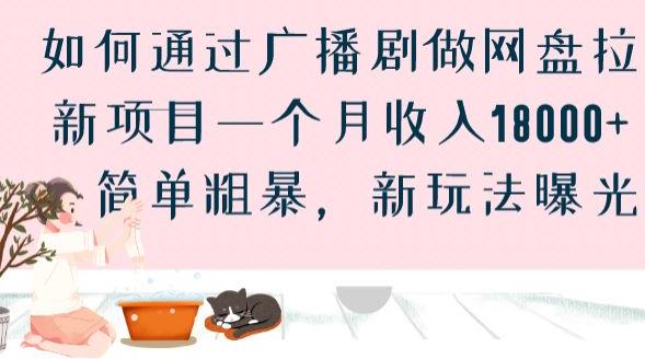 如何通过广播剧做网盘拉新项目一个月收入18000+，简单粗暴，新玩法曝光【揭秘】-小柒笔记