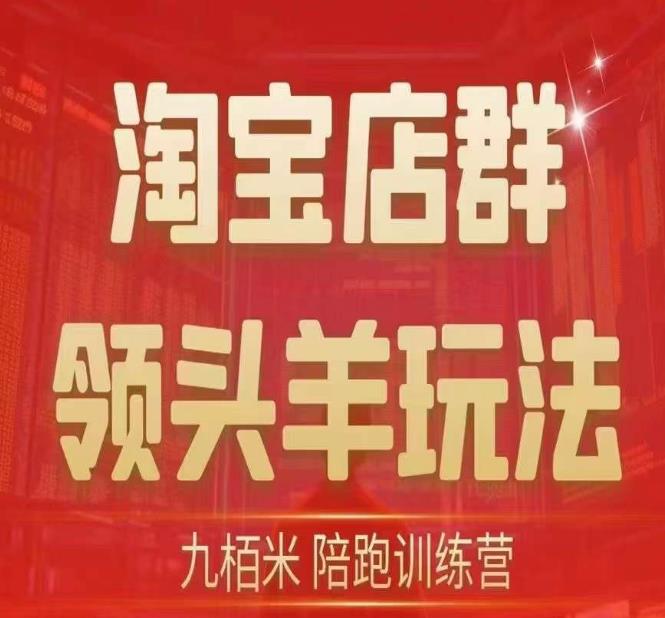 九栢米-淘宝店群领头羊玩法，教你整个淘宝店群领头羊玩法以及精细化/终极蓝海/尾销等内容-小柒笔记