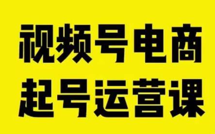 视频号电商起号运营课，教新人如何自然流起号，助力商家0-1突破-小柒笔记