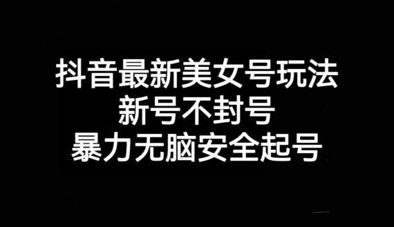 抖音最新美女号玩法，新号不封号，暴力无脑安全起号【揭秘】-小柒笔记