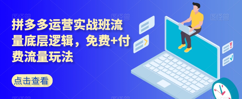 拼多多运营实战班流量底层逻辑，免费+付费流量玩法-小柒笔记