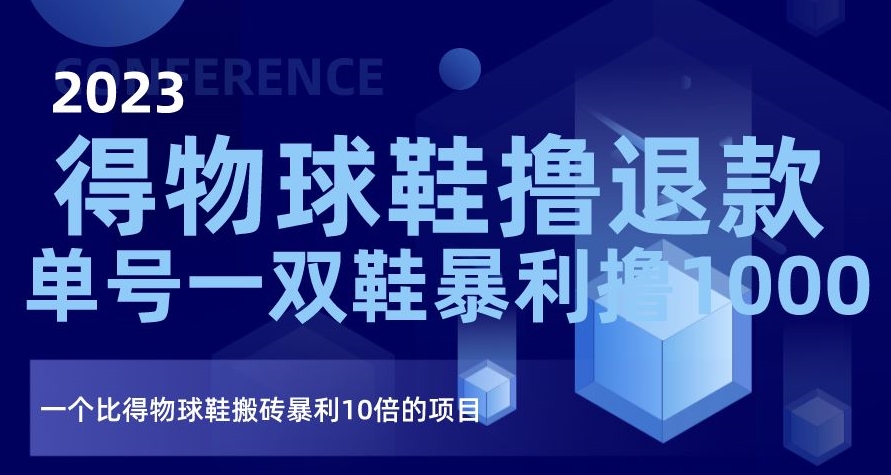 2023得物球鞋撸退款，单号一双鞋暴利撸1000，一个比得物球鞋搬砖暴利10倍的项目【揭秘】-小柒笔记