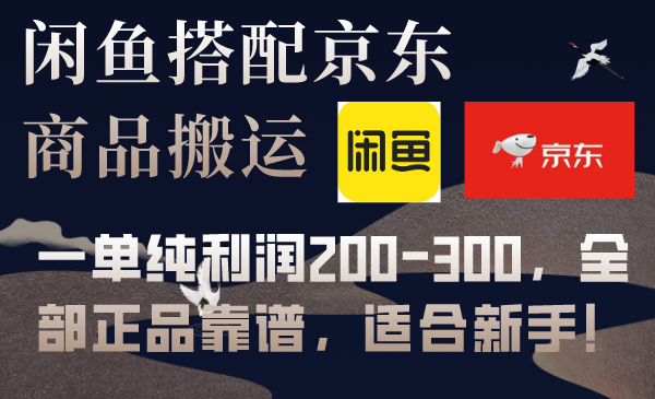 闲鱼搭配京东备份库搬运，一单纯利润200-300，全部正品靠谱，适合新手！-小柒笔记