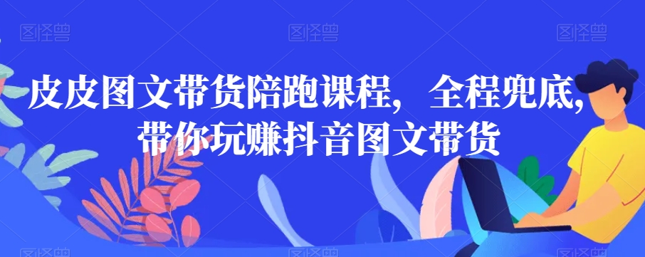 皮皮图文带货陪跑课程，全程兜底，带你玩赚抖音图文带货-小柒笔记