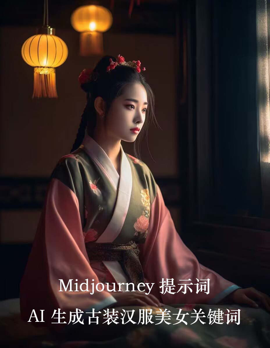 Midjourney关键词-AI生成中国风古装汉服美女人像提示关键词-小柒笔记