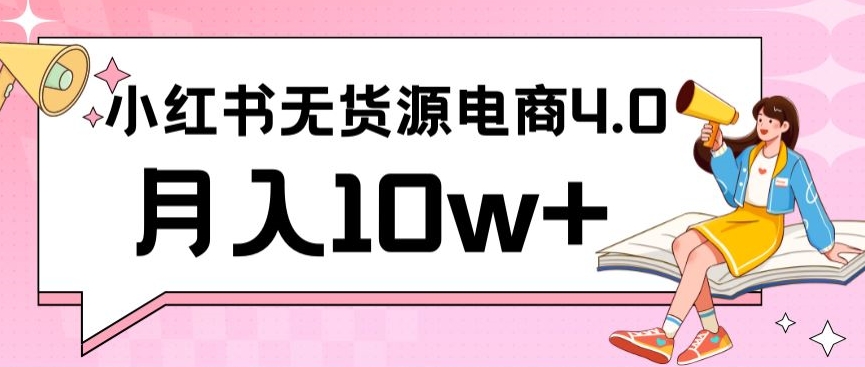 小红书新电商实战，无货源实操从0到1月入10w+联合抖音放大收益【揭秘】-小柒笔记