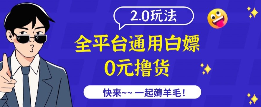 外面收费2980的全平台通用白嫖撸货项目2.0玩法【仅揭秘】-小柒笔记