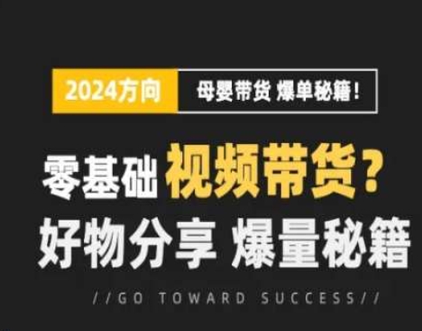 短视频母婴赛道实操流量训练营，零基础视频带货，好物分享，爆量秘籍-小柒笔记