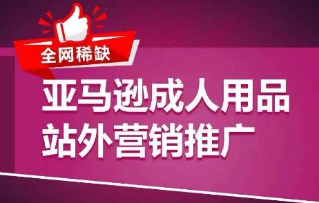 全网稀缺！亚马逊成人用品站外营销推广，​教你引爆站外流量，开启爆单模式-小柒笔记