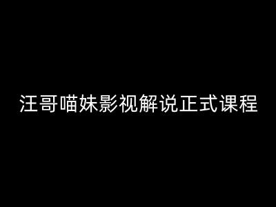 汪哥影视解说正式课程：剪映/PR教学/视解说剪辑5大黄金法则/全流程剪辑7把利器等等-小柒笔记