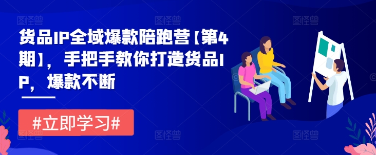 货品IP全域爆款陪跑营【第4期】，手把手教你打造货品IP，爆款不断-小柒笔记