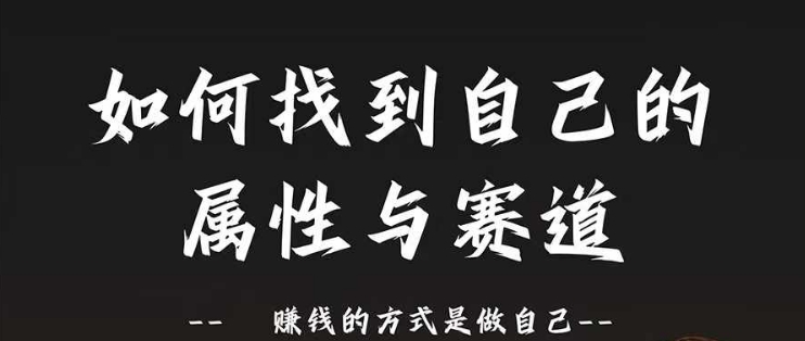 赛道和属性2.0：如何找到自己的属性与赛道，赚钱的方式是做自己-小柒笔记