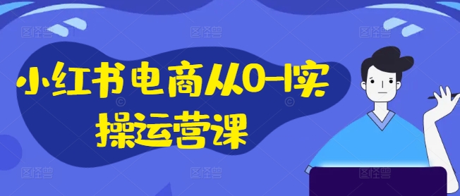 小红书电商从0-1实操运营课，小红书手机实操小红书/IP和私域课/小红书电商电脑实操板块等-小柒笔记